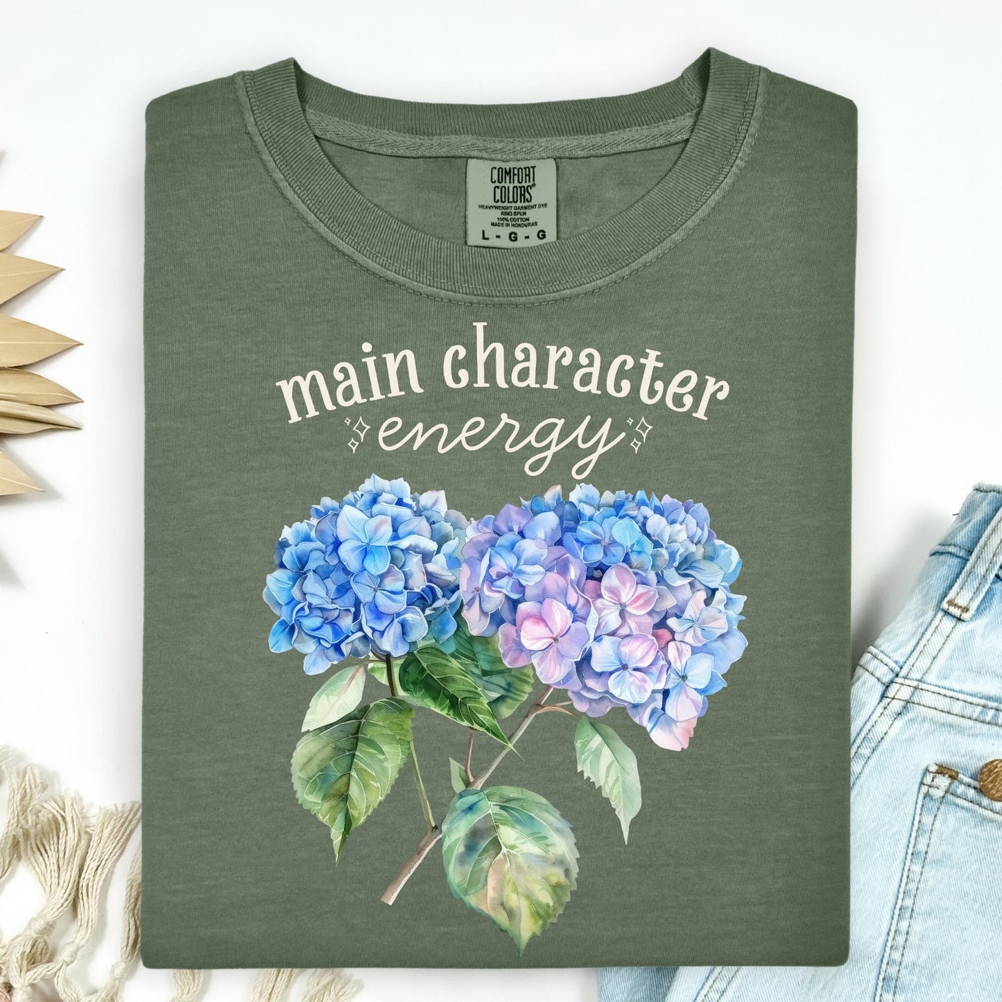 Main Character Energy Hydrangea T-Shirt
