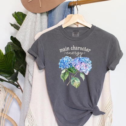 Main Character Energy Hydrangea T-Shirt