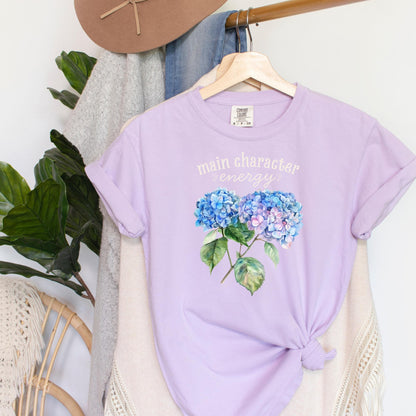 Main Character Energy Hydrangea T-Shirt