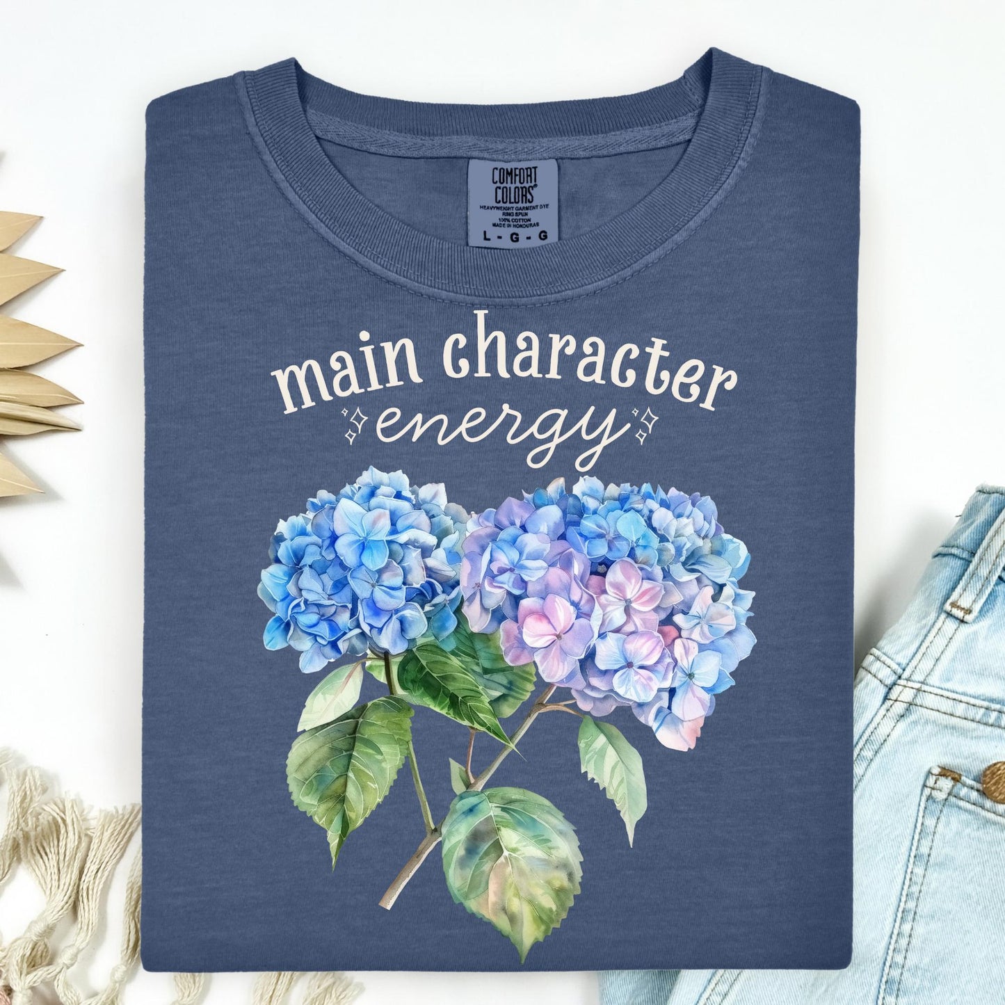Main Character Energy Hydrangea T-Shirt