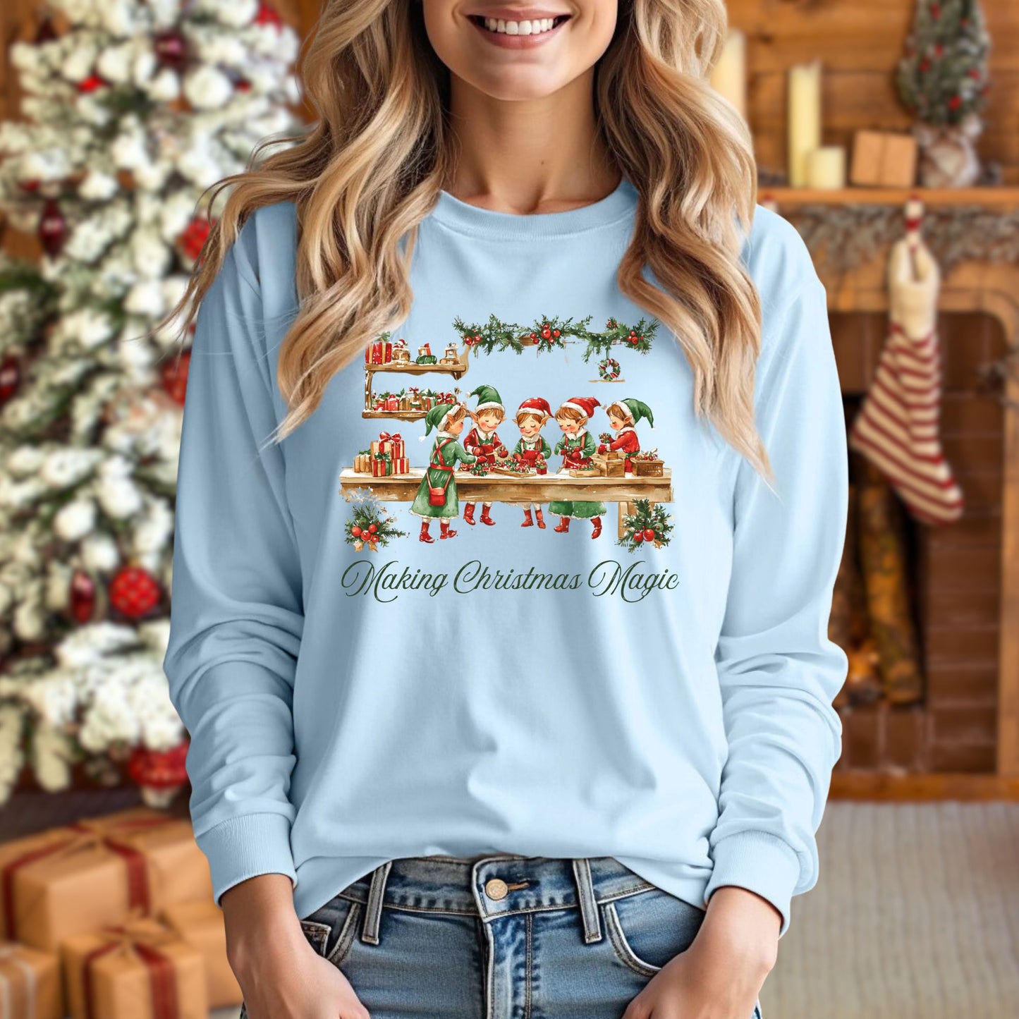 Making Christmas Magic Long Sleeve Tee