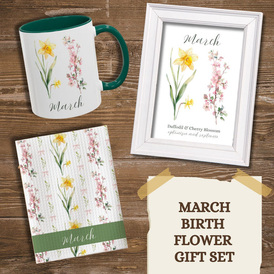March Birth Month Flower Gift Set
