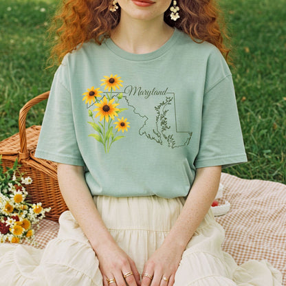 Maryland State Flower T-Shirt -  Black-Eyed Susan