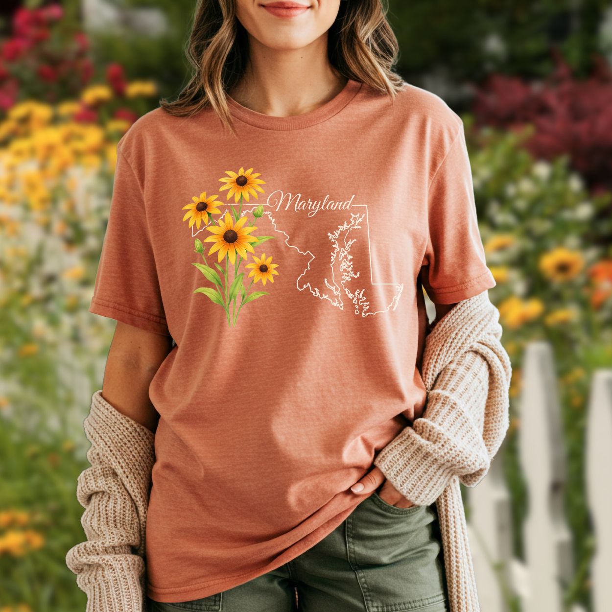 Maryland State Flower T-Shirt -  Black-Eyed Susan