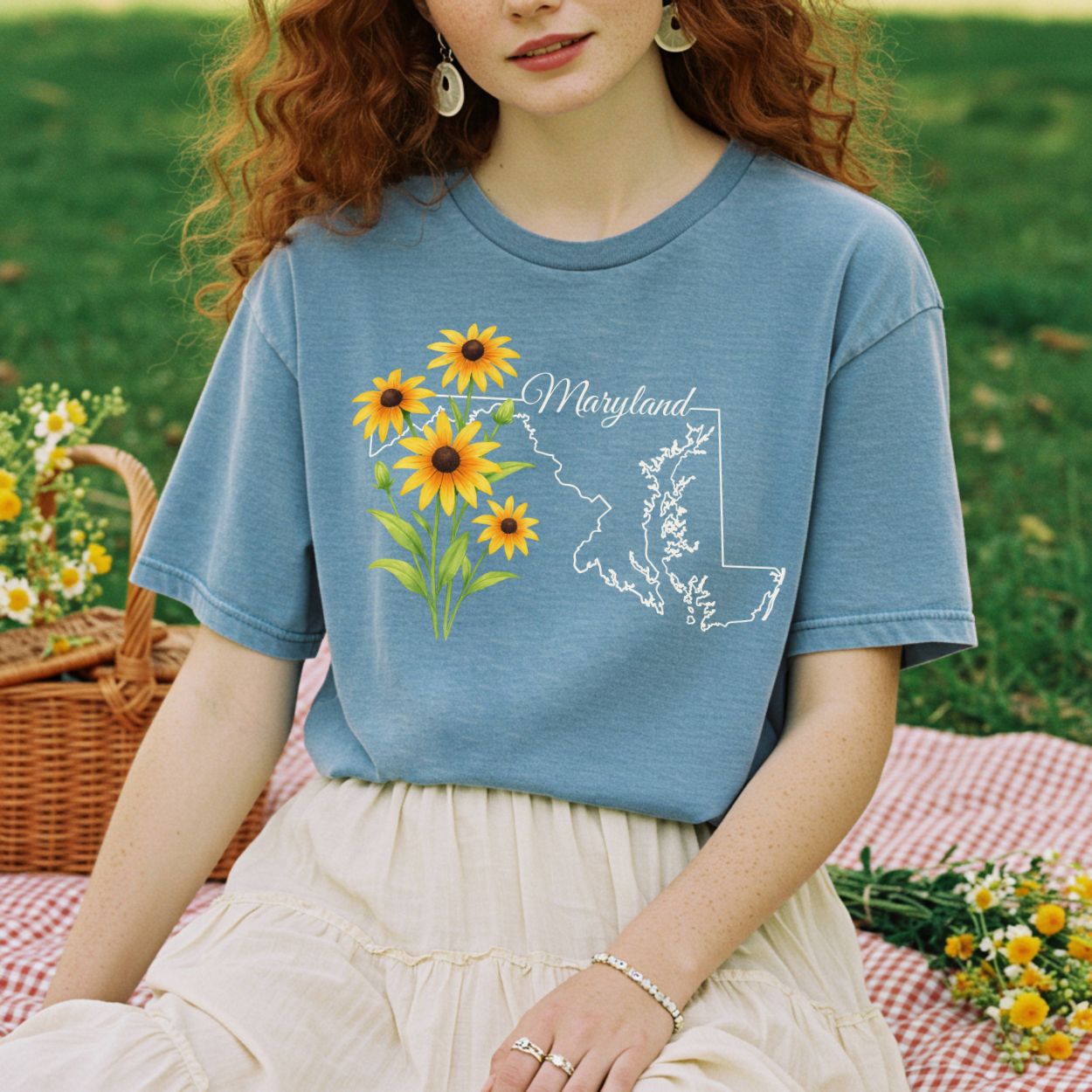 Maryland State Flower T-Shirt -  Black-Eyed Susan