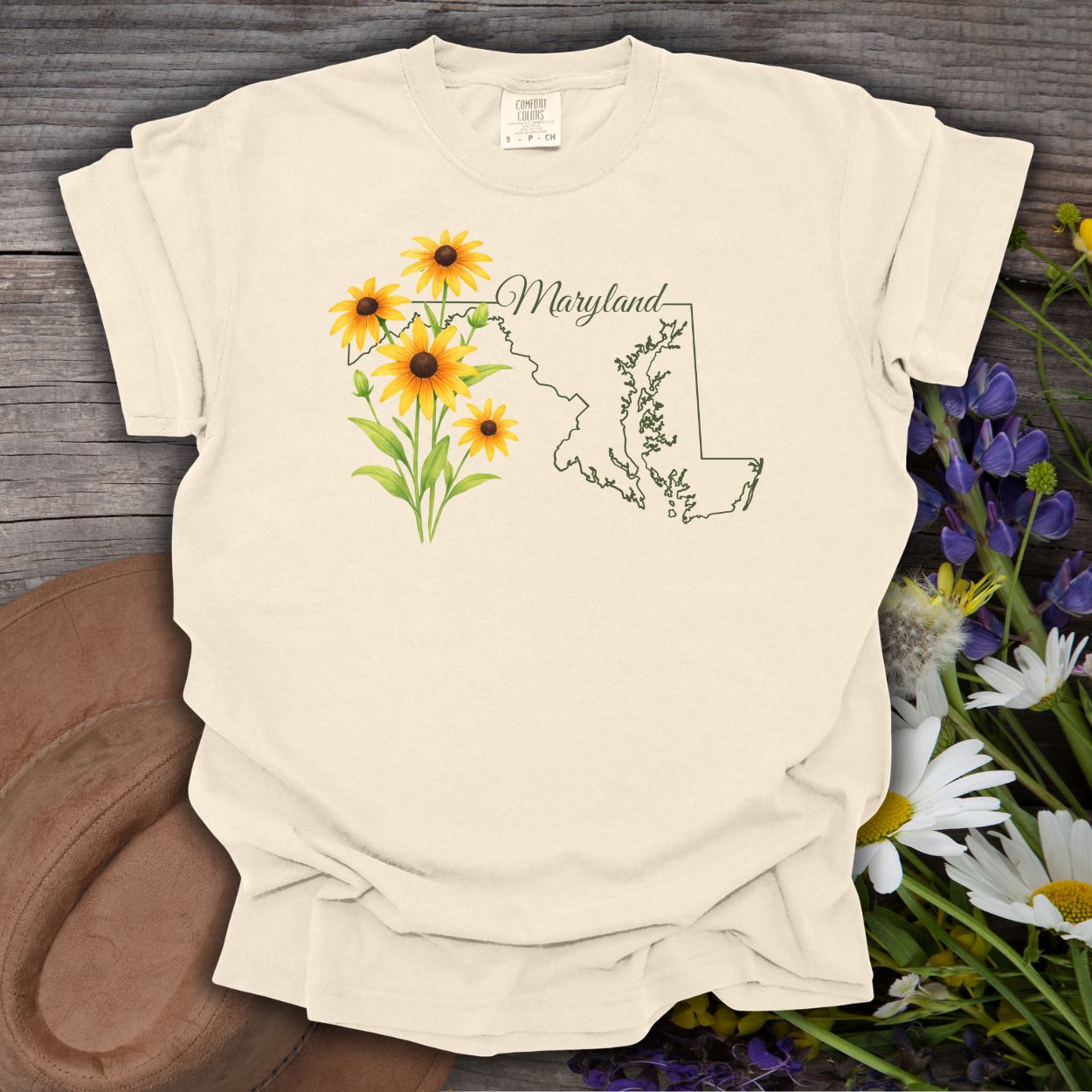 Maryland State Flower T-Shirt -  Black-Eyed Susan