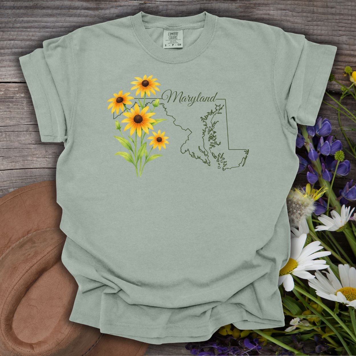 Maryland State Flower T-Shirt -  Black-Eyed Susan