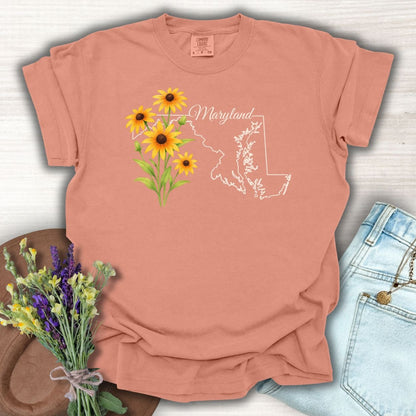 Maryland State Flower T-Shirt -  Black-Eyed Susan