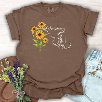 Maryland State Flower T-Shirt -  Black-Eyed Susan
