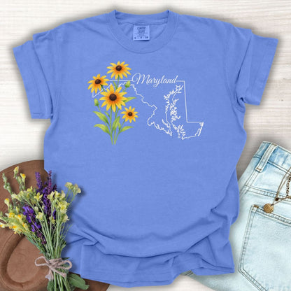 Maryland State Flower T-Shirt -  Black-Eyed Susan