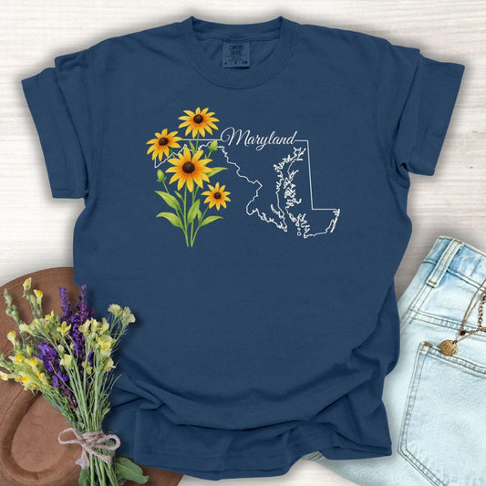 Maryland State Flower T-Shirt -  Black-Eyed Susan