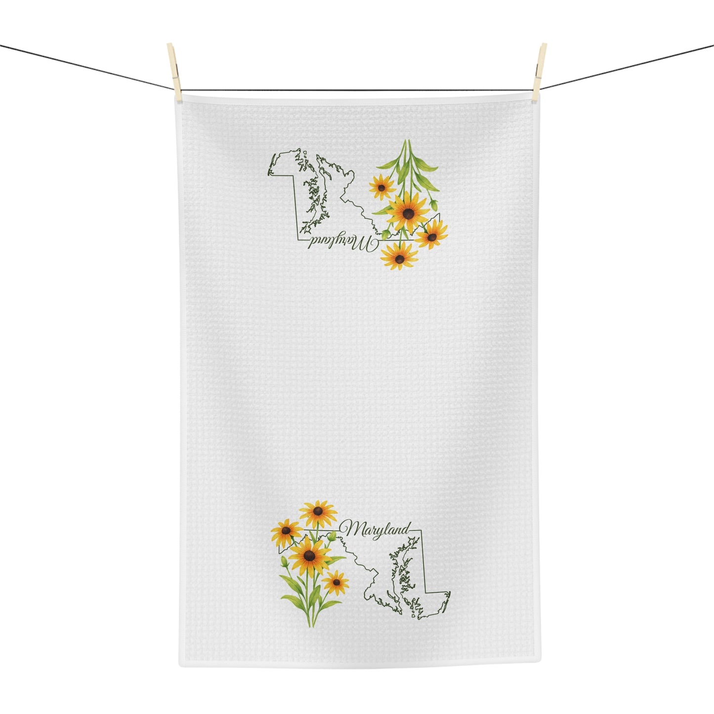 Maryland State Flower Tea Towel – Black Eyed Susan