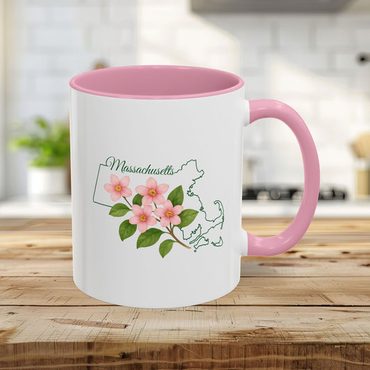 Massachusetts State Flower Mug — Mayflower (11/15oz)