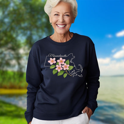 Massachusetts State Flower Sweatshirt — Mayflower