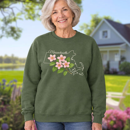 Massachusetts State Flower Sweatshirt — Mayflower