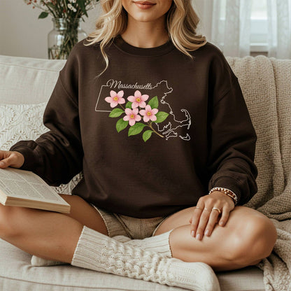 Massachusetts State Flower Sweatshirt — Mayflower
