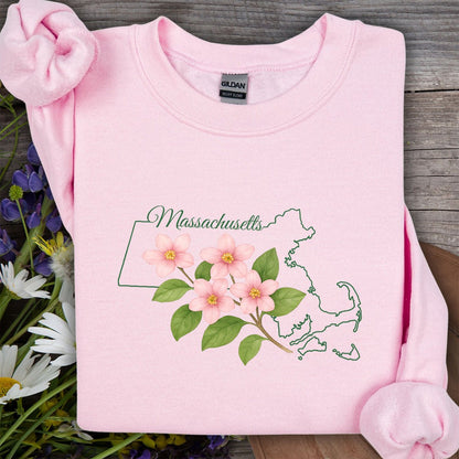 Massachusetts State Flower Sweatshirt — Mayflower