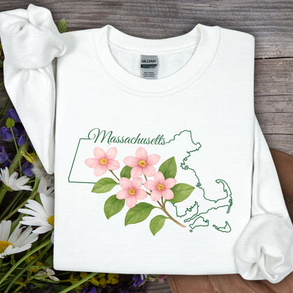 Massachusetts State Flower Sweatshirt — Mayflower