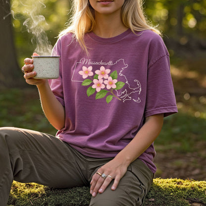 Massachusetts State Flower T-Shirt — Mayflower