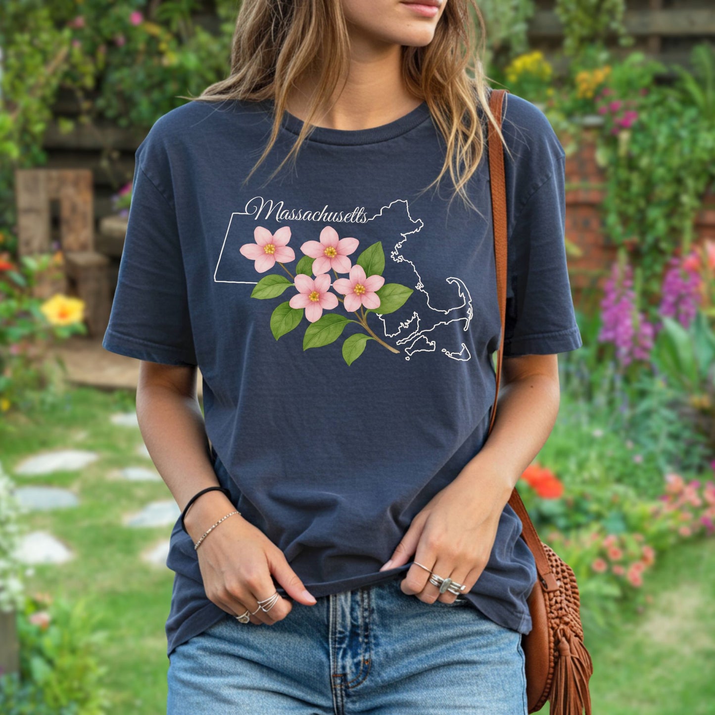 Massachusetts State Flower T-Shirt — Mayflower