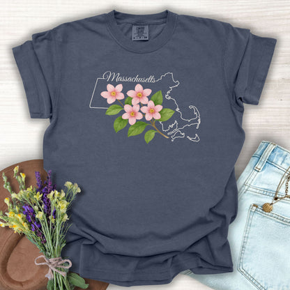Massachusetts State Flower T-Shirt — Mayflower