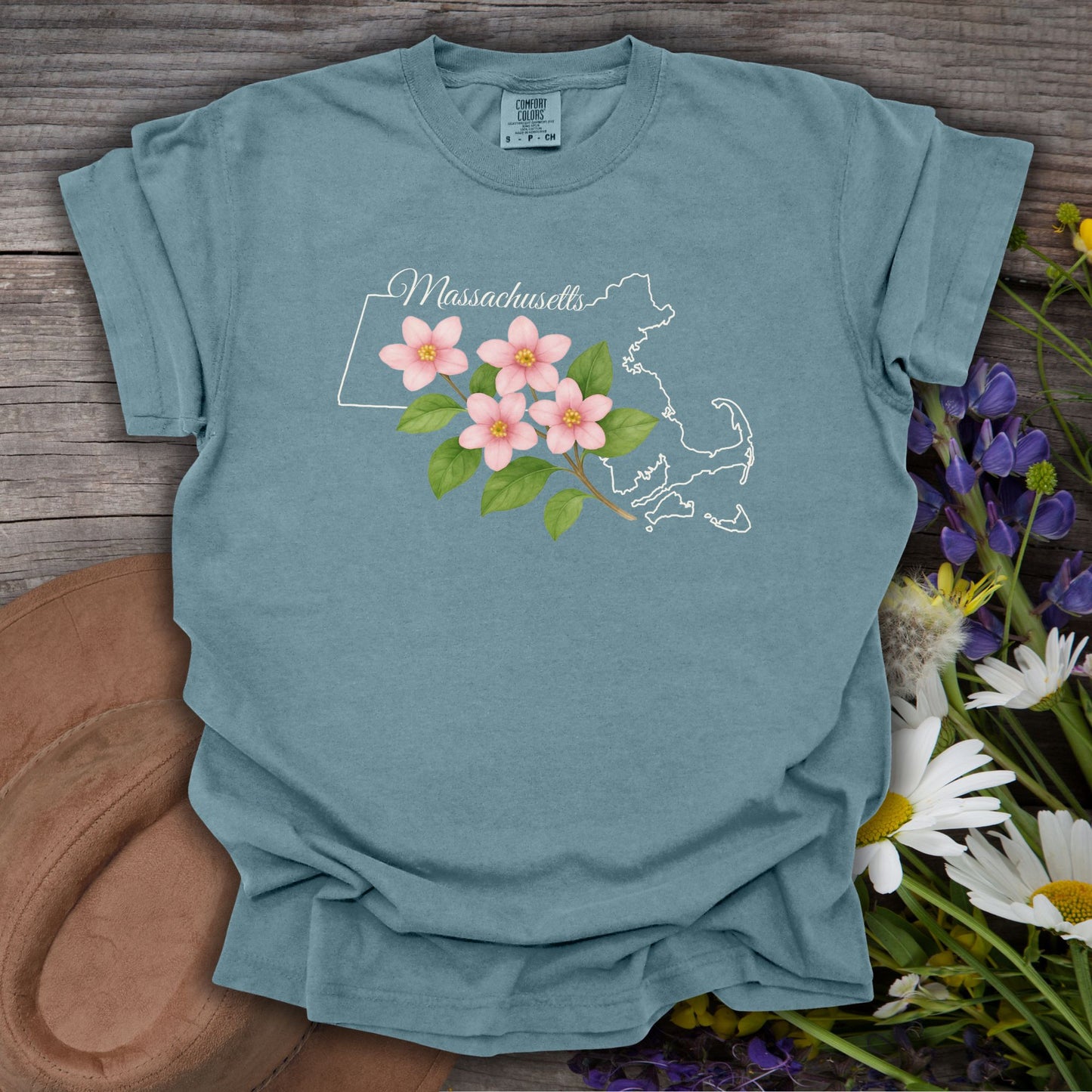 Massachusetts State Flower T-Shirt — Mayflower