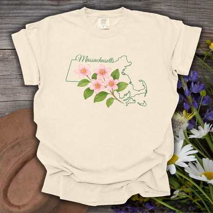 Massachusetts State Flower T-Shirt — Mayflower