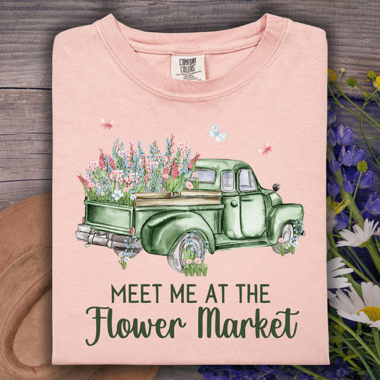 Wild Petal Threads T-Shirt S / peachy Meet Me at the Flower Market T-Shirt