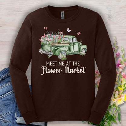 Meet Me at the Flower Market Vintage Long Sleeve Tee