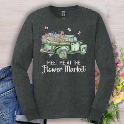 Meet Me at the Flower Market Vintage Long Sleeve Tee