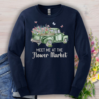 Meet Me at the Flower Market Vintage Long Sleeve Tee