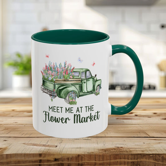 Meet Me at the Flower Market Vintage Pickup Mug  (11/15oz)