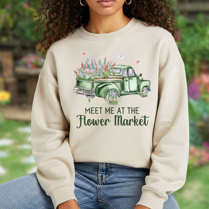 Meet Me at the Flower Market Vintage Sweatshirt