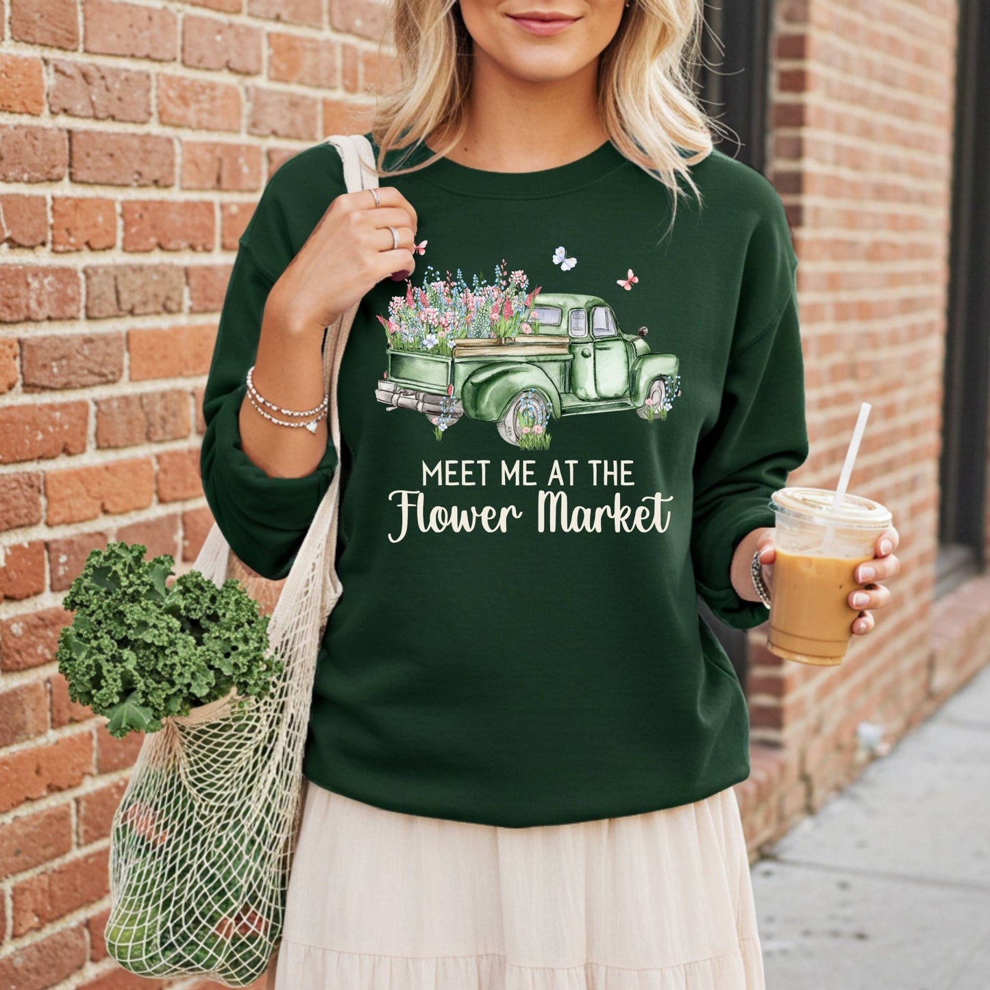 Meet Me at the Flower Market Vintage Sweatshirt