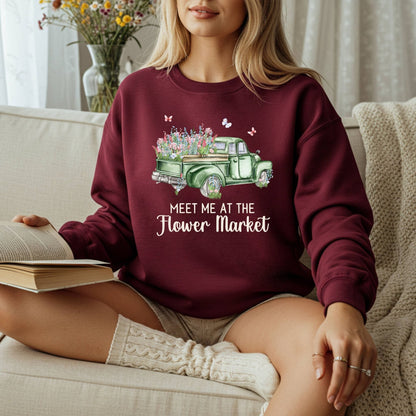 Meet Me at the Flower Market Vintage Sweatshirt