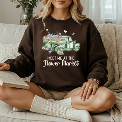 Meet Me at the Flower Market Vintage Sweatshirt