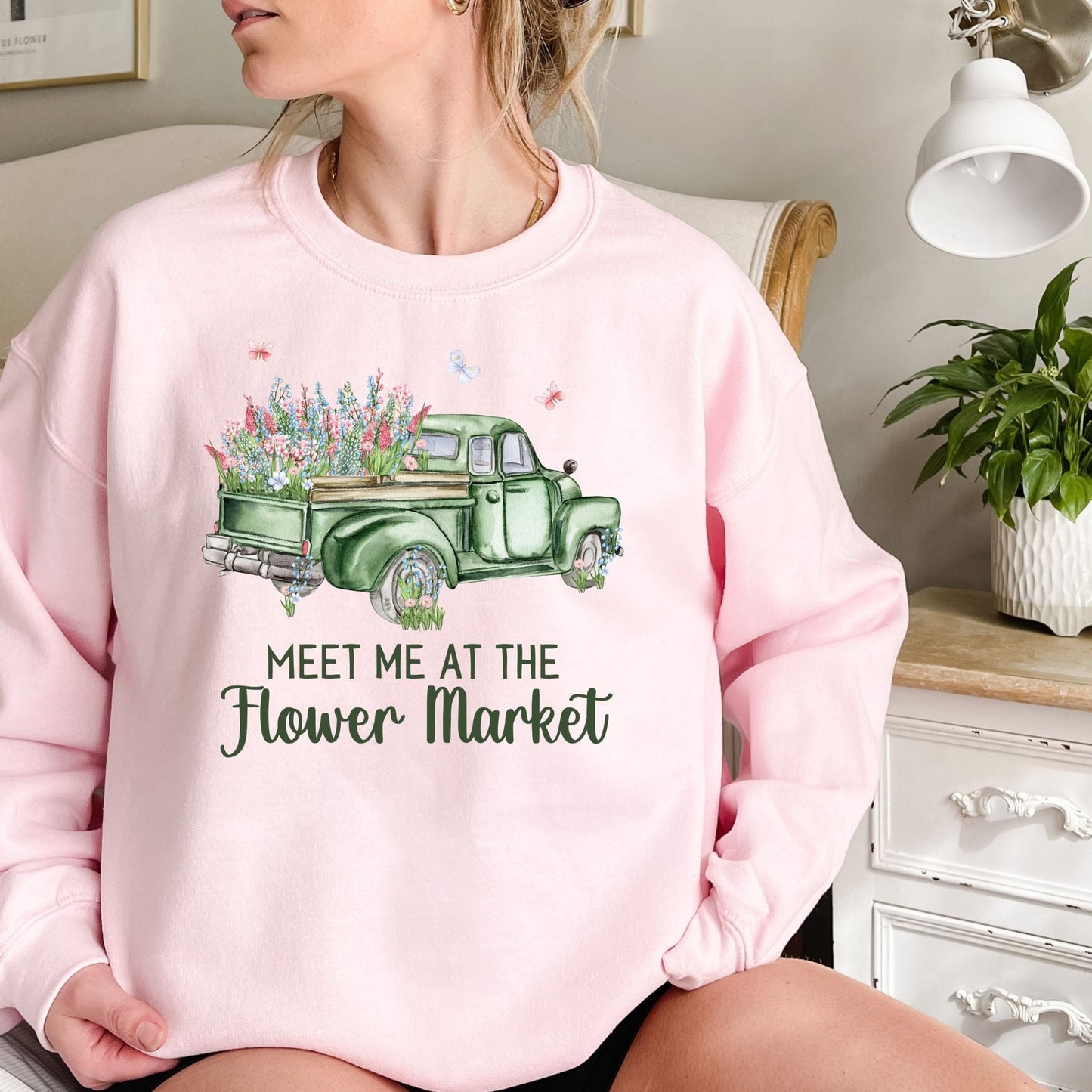 Meet Me at the Flower Market Vintage Sweatshirt