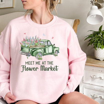 Meet Me at the Flower Market Vintage Sweatshirt