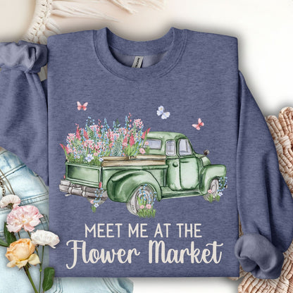 Meet Me at the Flower Market Vintage Sweatshirt