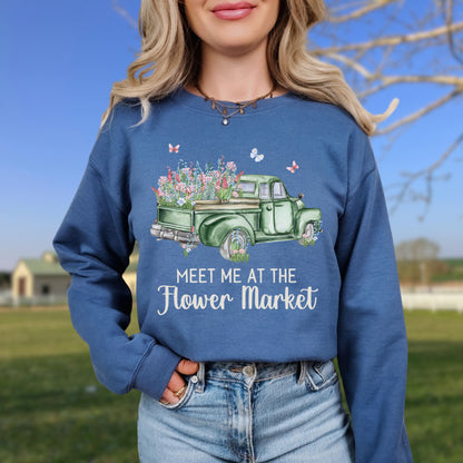 Meet Me at the Flower Market Vintage Sweatshirt