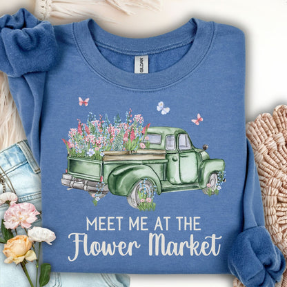 Meet Me at the Flower Market Vintage Sweatshirt