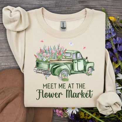 Meet Me at the Flower Market Vintage Sweatshirt