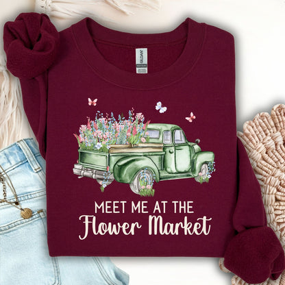 Meet Me at the Flower Market Vintage Sweatshirt