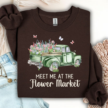 Meet Me at the Flower Market Vintage Sweatshirt