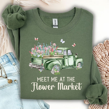 Meet Me at the Flower Market Vintage Sweatshirt