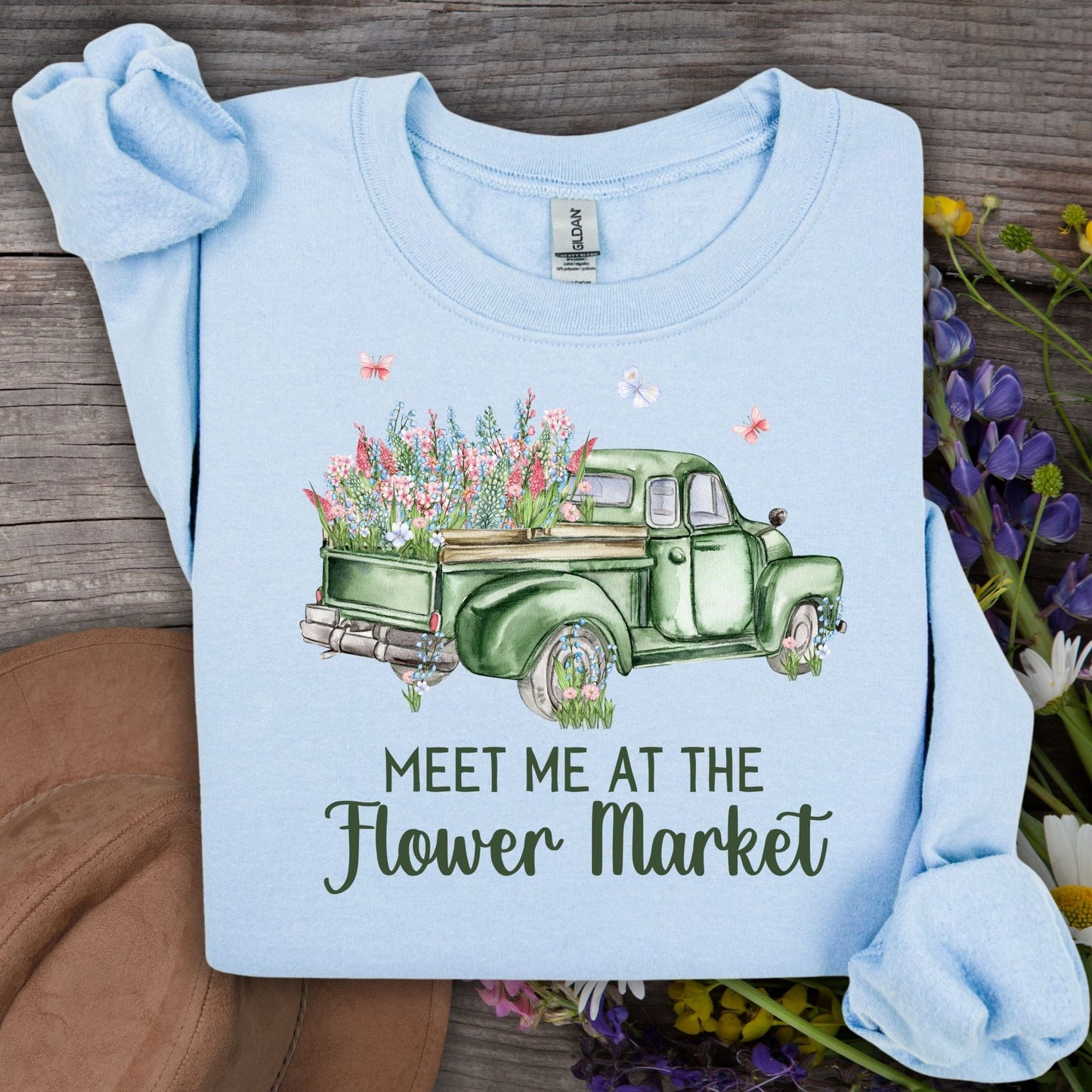 Meet Me at the Flower Market Vintage Sweatshirt