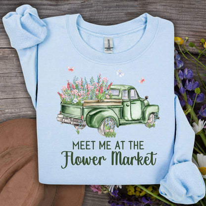 Meet Me at the Flower Market Vintage Sweatshirt