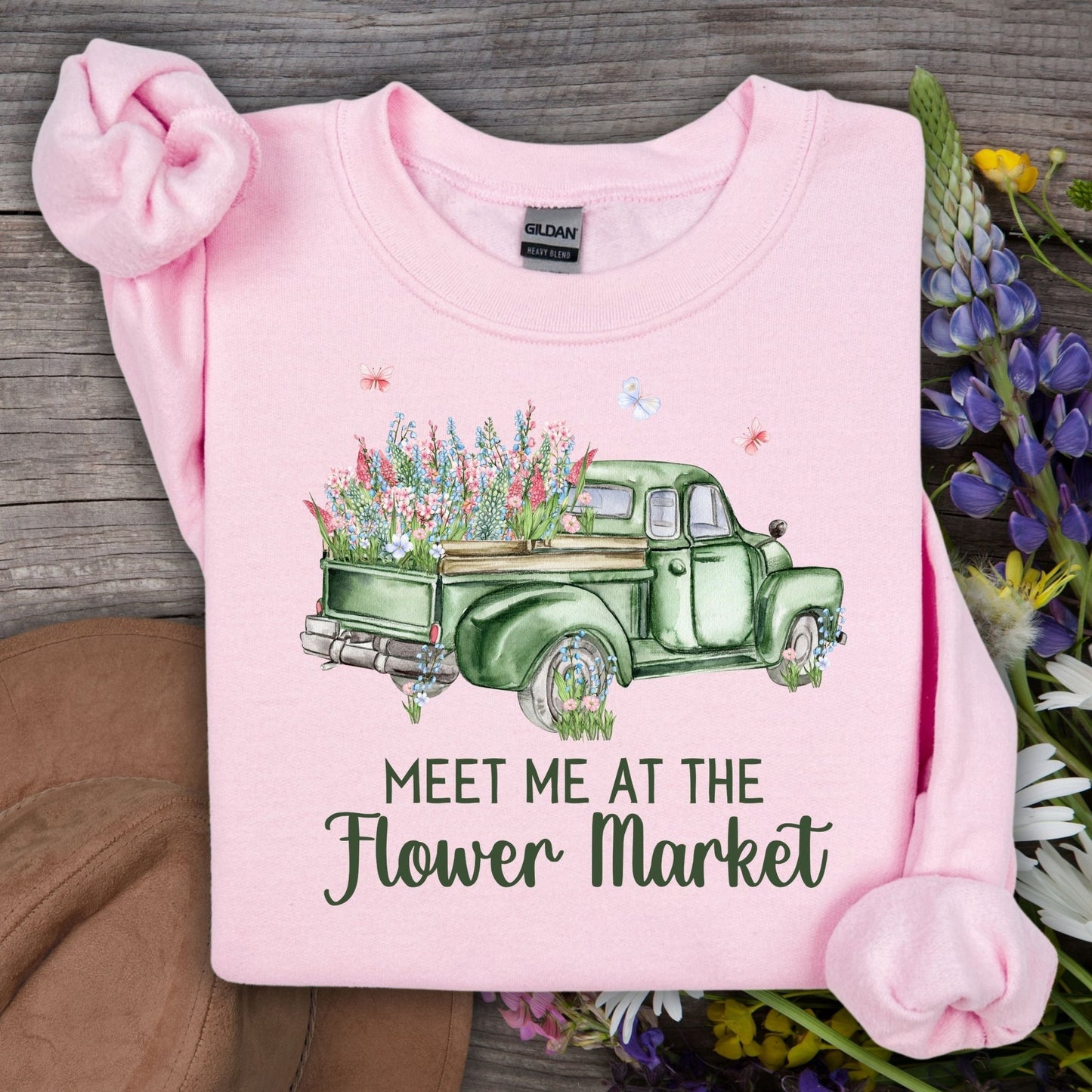 Meet Me at the Flower Market Vintage Sweatshirt