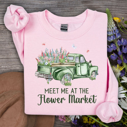Meet Me at the Flower Market Vintage Sweatshirt