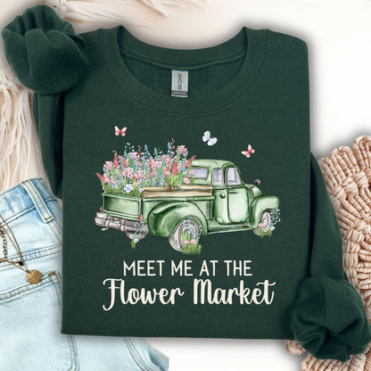 Meet Me at the Flower Market Vintage Sweatshirt